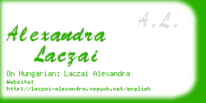 alexandra laczai business card